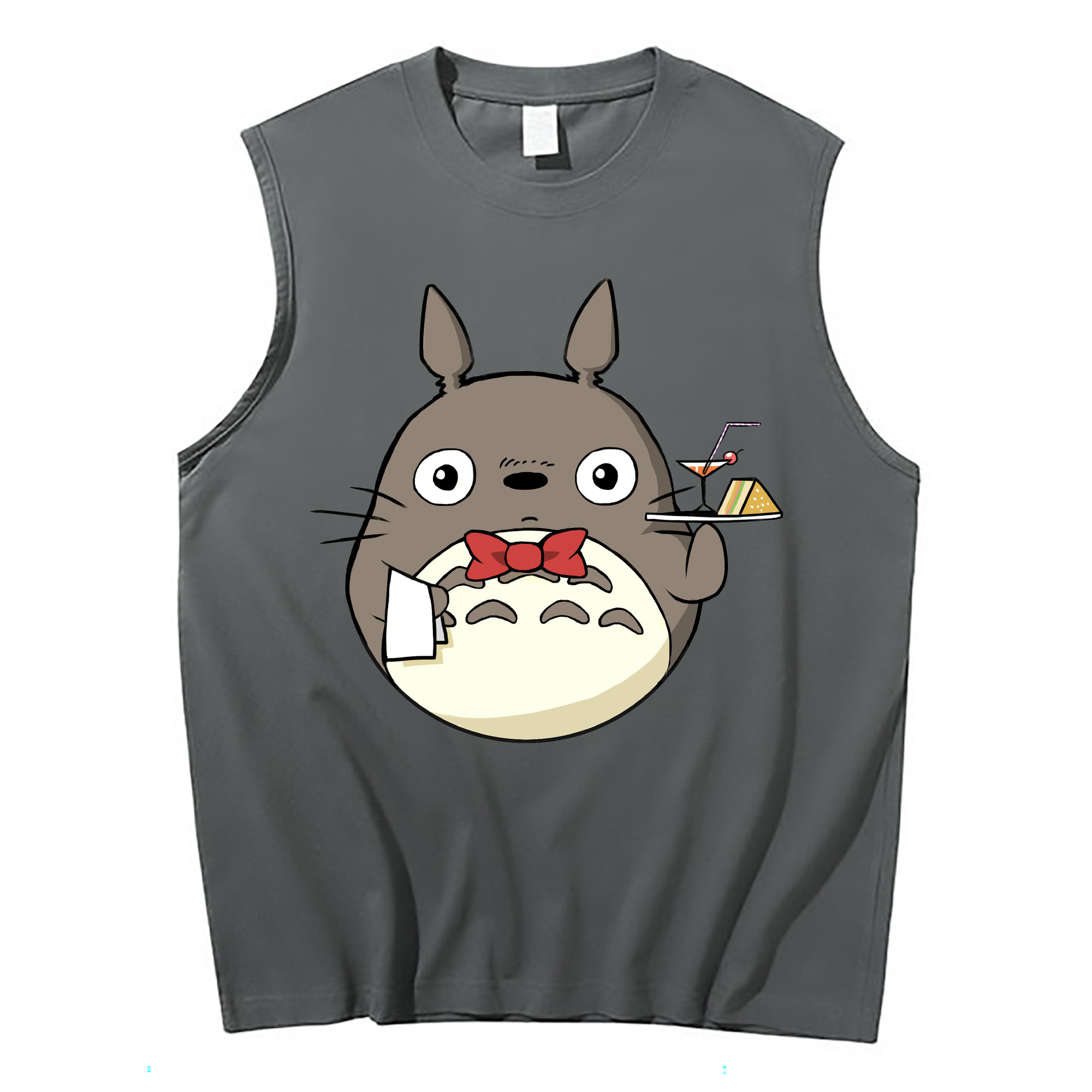 （画像用） となりのトトロ 草壁メイ 草壁サツキ My Neighbor Totoro Satsuki Kusakabe Mei Kusakabe コットン100％タンクトップ（フロントプリント）